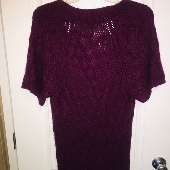 Ana Sweater Dress Large Knit Purple Acrylic - Picture 4 of 7